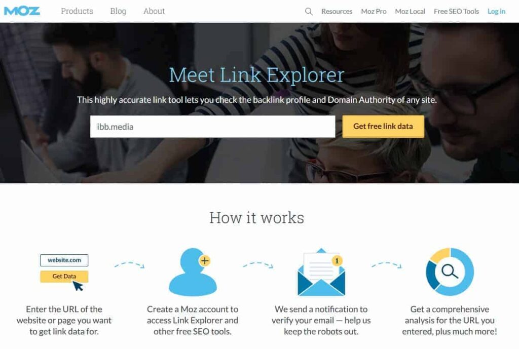 MOZ link Explorer