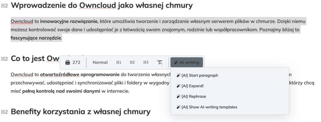 Neuron - Edycja z AI