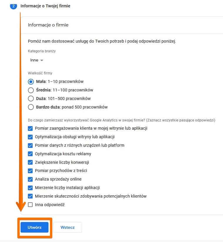 Konfiguracja Usługi Google Analytics 4 - 