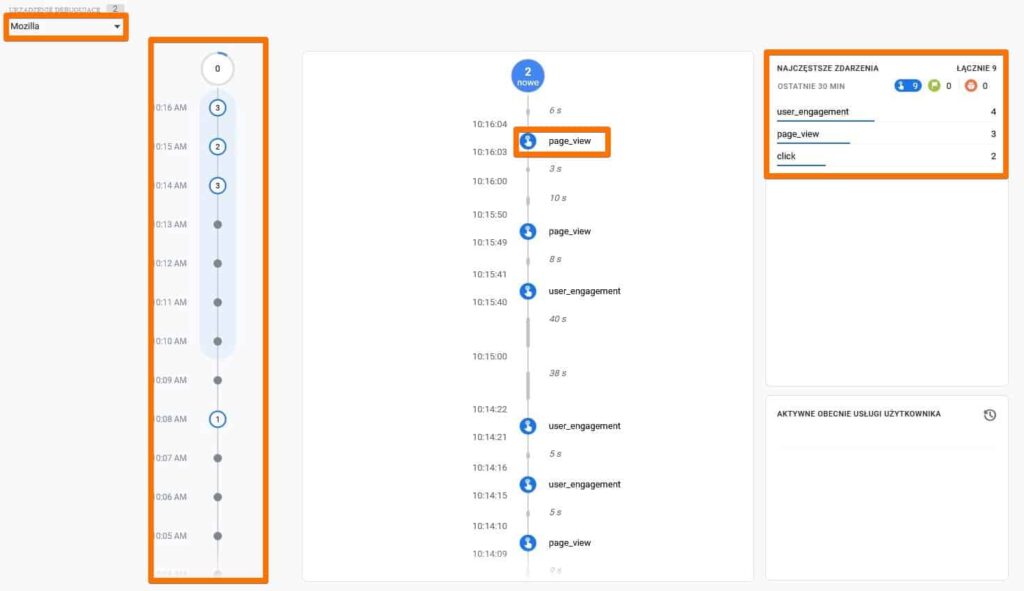 Tryb debugowania w GA4