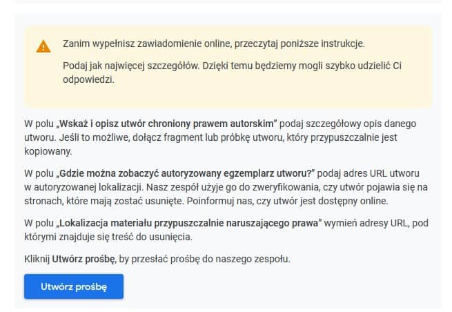 Tworzenie prośby sprawdzenia plagiatu