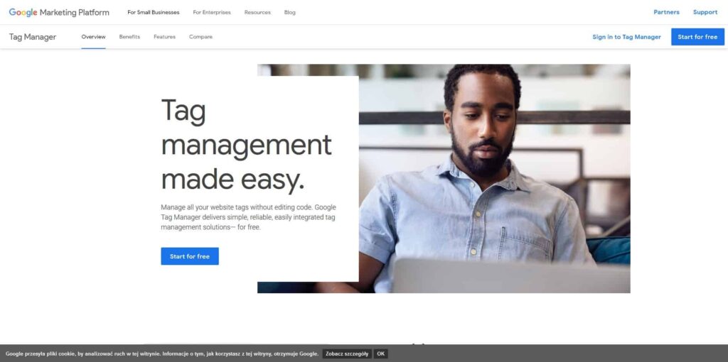 Tworzenie konta Google Tag Manager